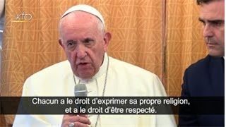 Conférence de presse du Pape François dans l'avion retour de Bulgarie et de Macédoine